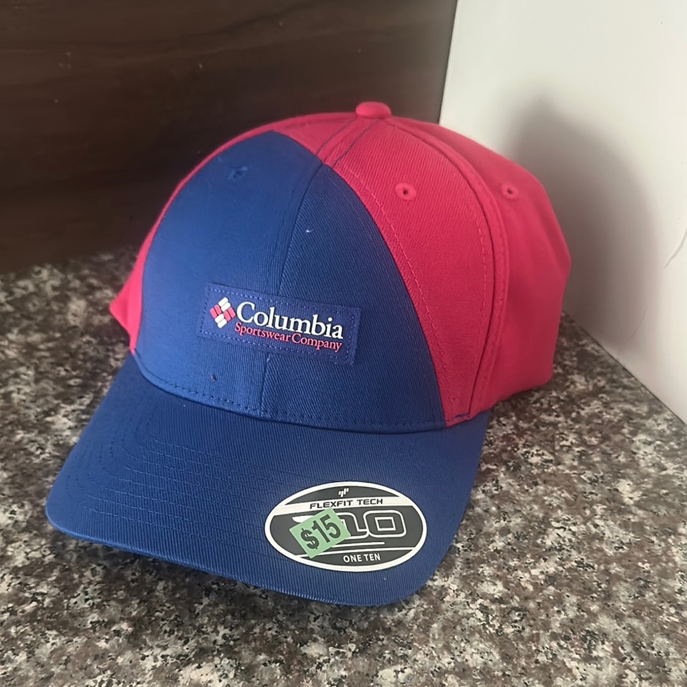 Columbia Two-Tone Red and Blue Cap